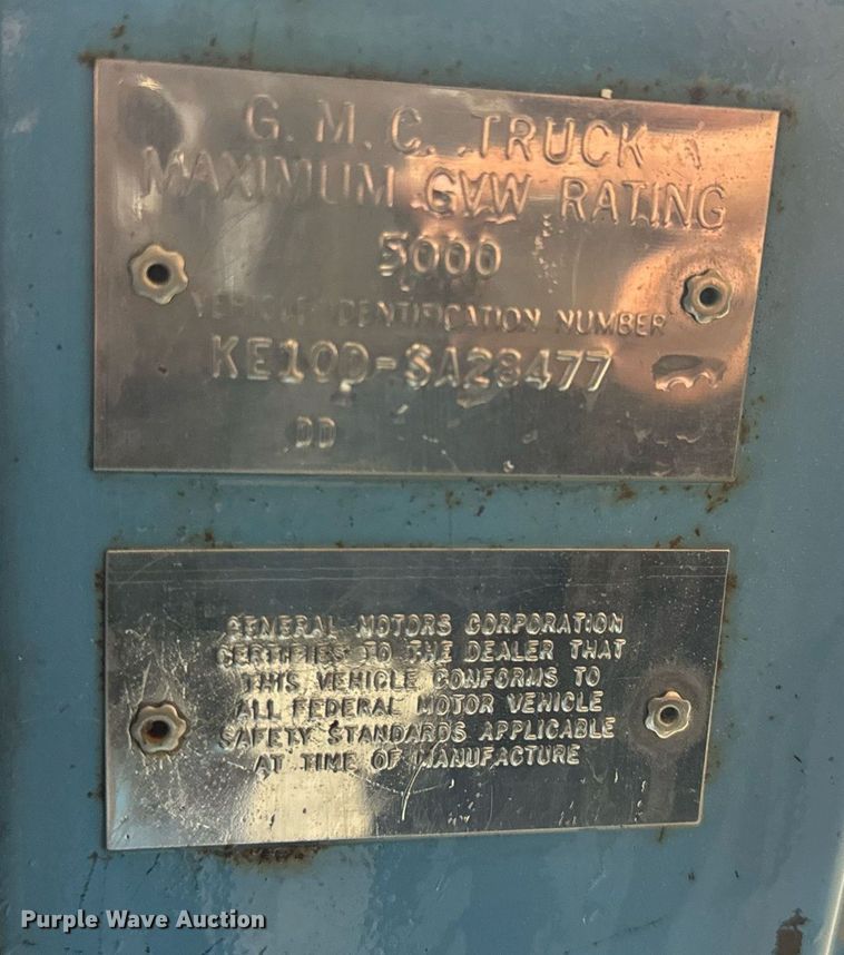 image for item NM9235 1969 GMC 1500 Custom pickup truck