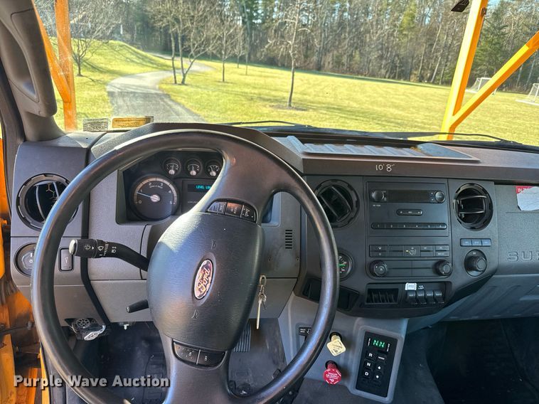 image for item NN9358 2011 Ford F750 Super Duty Crew Cab flatbed truck