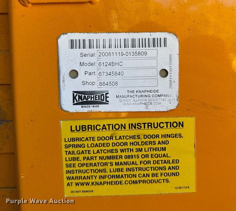 image for item NN9359 2009 Sterling  Acterra digger derrick truck