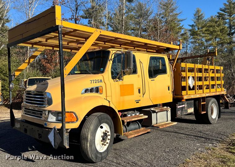 image for item NN9360 2008 Sterling Acterra Crew Cab flatbed truck