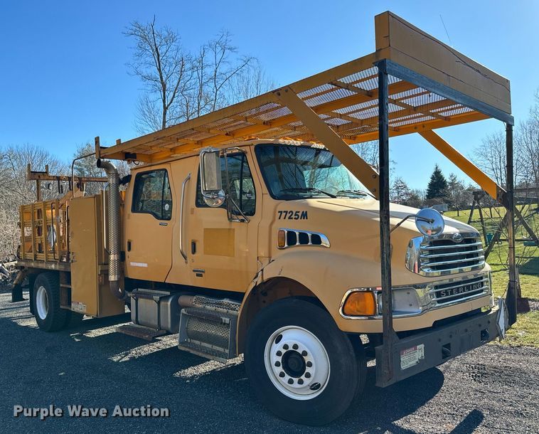 image for item NN9360 2008 Sterling Acterra Crew Cab flatbed truck