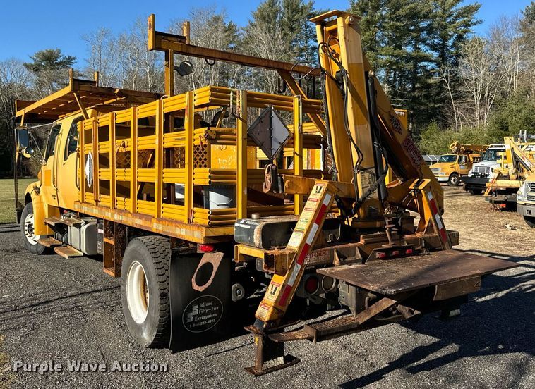 image for item NN9360 2008 Sterling Acterra Crew Cab flatbed truck