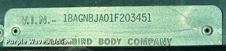 image for item NS9142 2001 Blue Bird LTC-40 coach bus