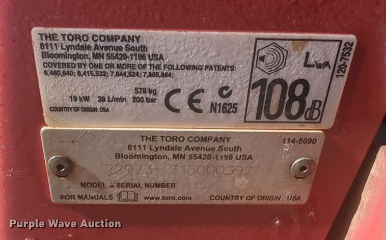 image for item OD9164 2015 Toro TRX-20 trencher