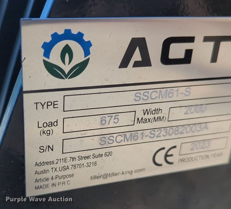 image for item OD9172 2023 AGT SSCM61-S skid steer concrete mixer