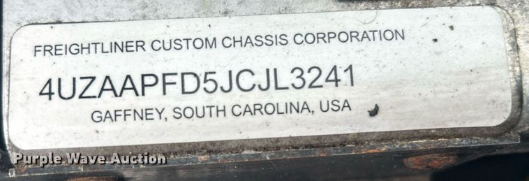 image for item OI9511 2018 Freightliner  MT45 refrigerated delivery van