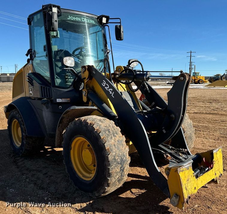 2019 John Deere 324L wheel loader in Dalhart, TX Item DK6742 for sale Purple Wave