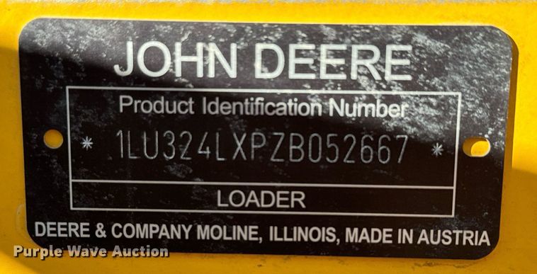 image for item DK6742 2019 John Deere 324L wheel loader