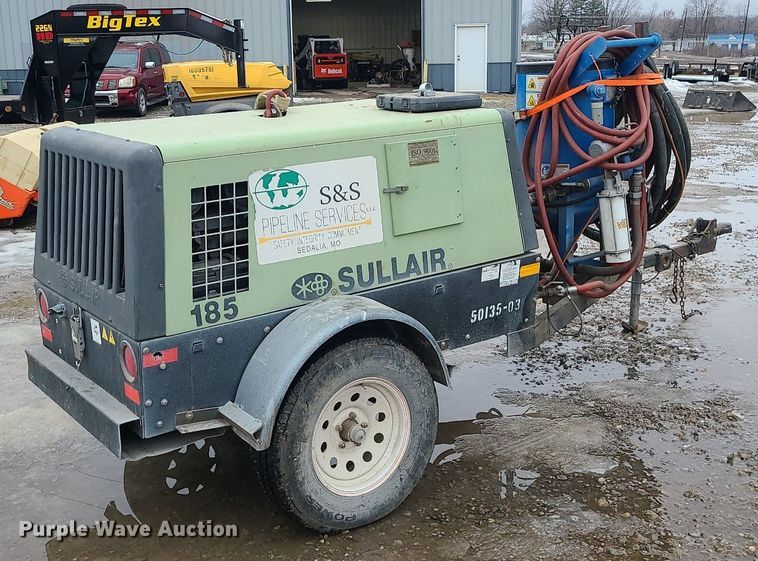image for item DN8254 Sullair 185DPQ JD air compressor