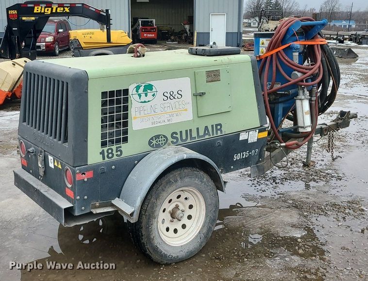 image for item DN8254 Sullair 185DPQ JD air compressor