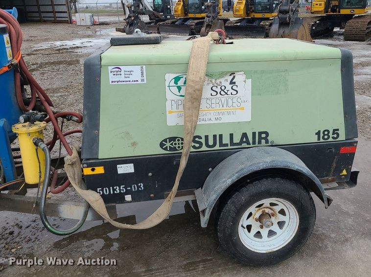 image for item DN8254 Sullair 185DPQ JD air compressor