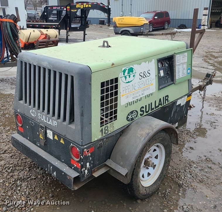 image for item DN8255 Sullair 185DPQ JD air compressor