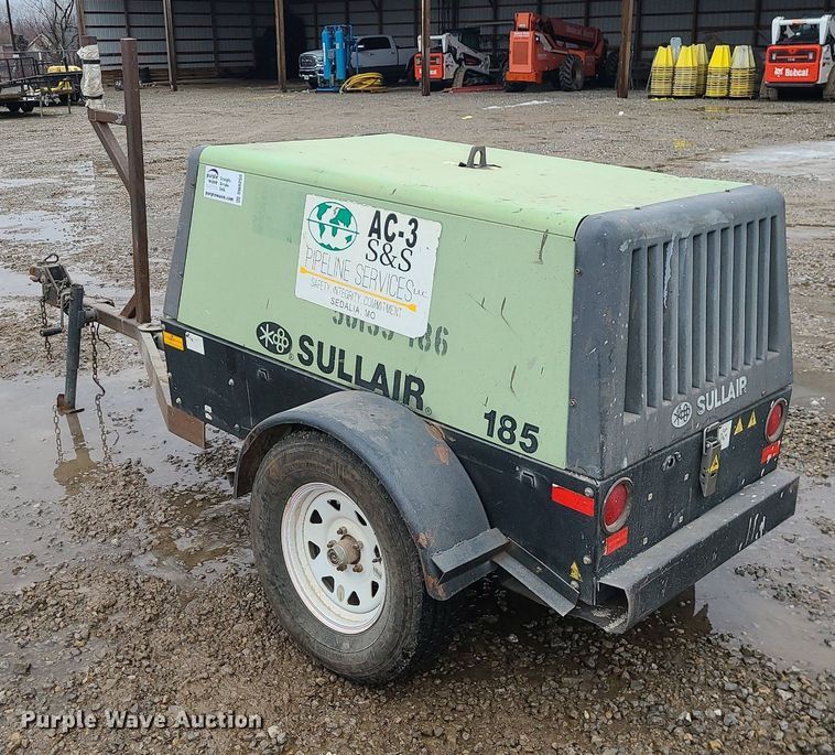 image for item DN8255 Sullair 185DPQ JD air compressor