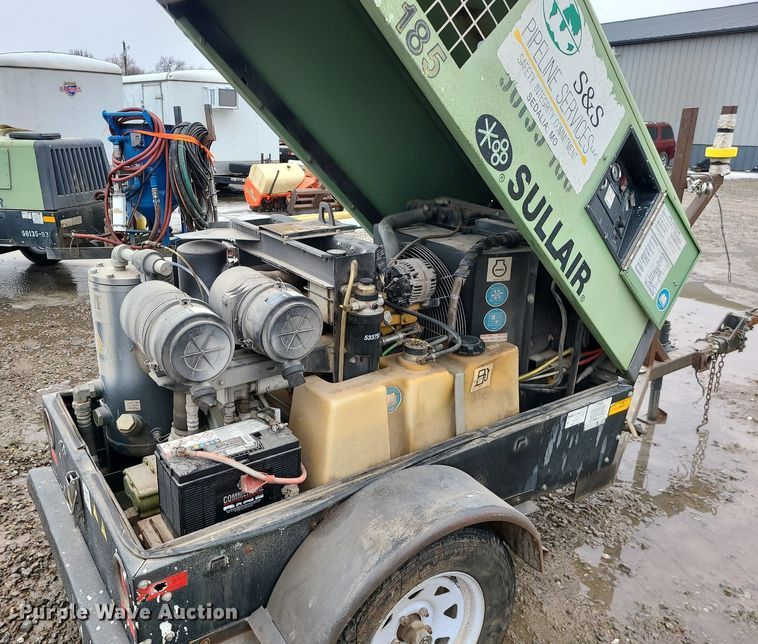 image for item DN8255 Sullair 185DPQ JD air compressor