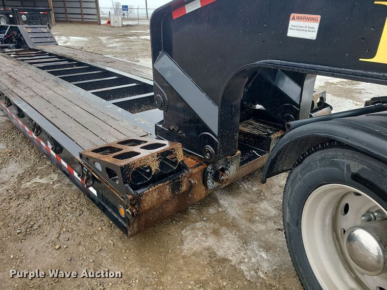 image for item DN8270 2021 Kaufman lowboy equipment trailer