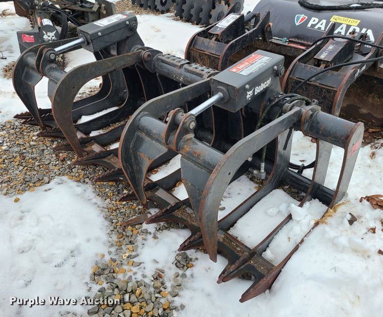2018 Bobcat skid steer rock grapple bucket in Sedalia, MO Item DN8290