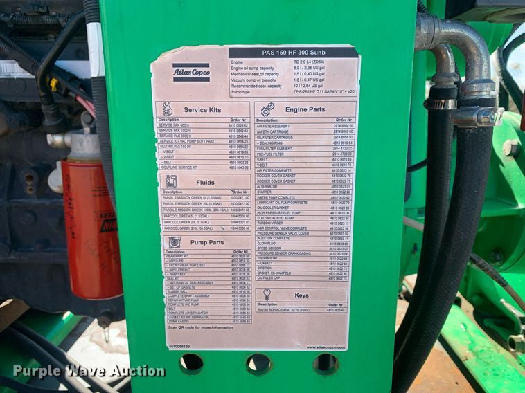 image for item DP8821 2018 Atlas Copco  centrifugal transfer pump