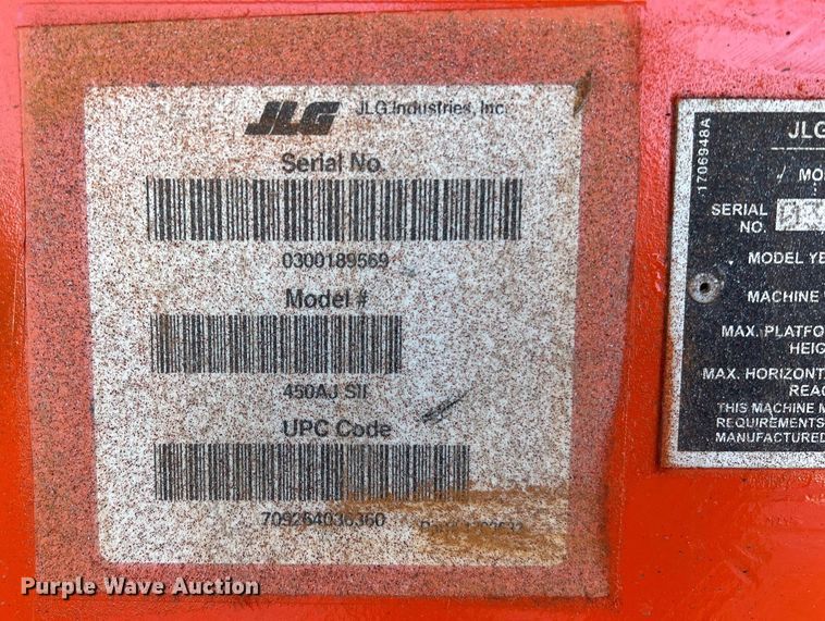 image for item DQ2352 2014 JLG 450AJ boom lift