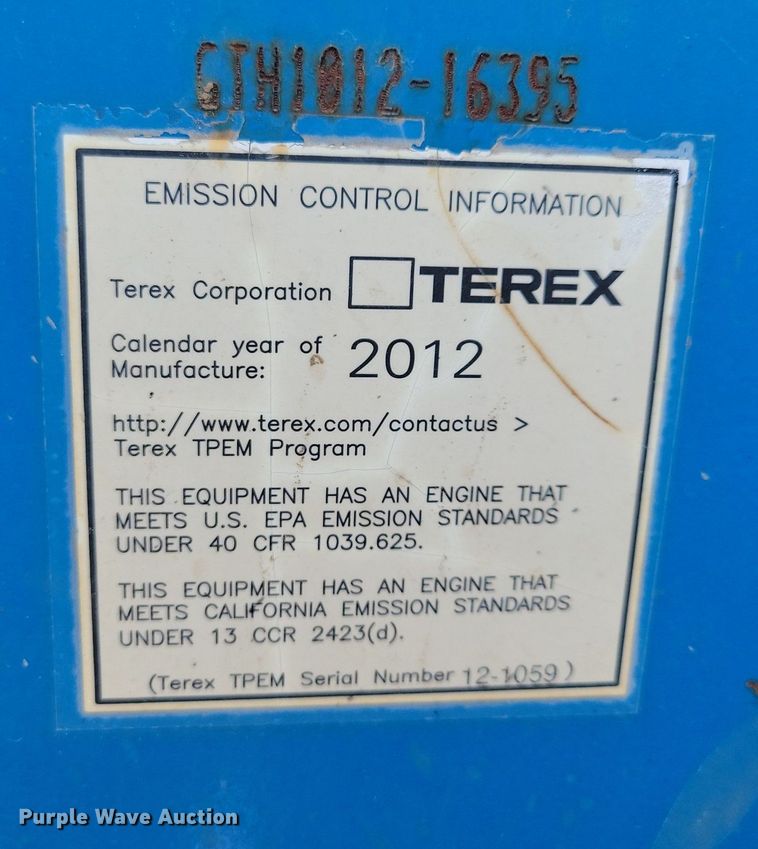 image for item IQ9943 2012 Genie GTH1056 telehandler