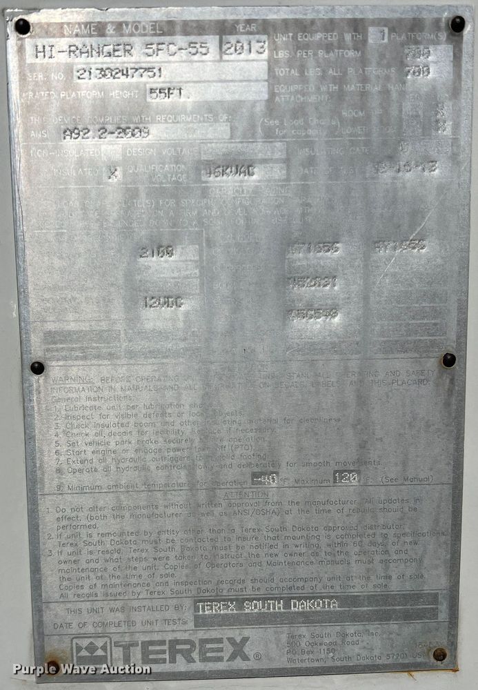 image for item JT9030 2013 International  4300  bucket truck