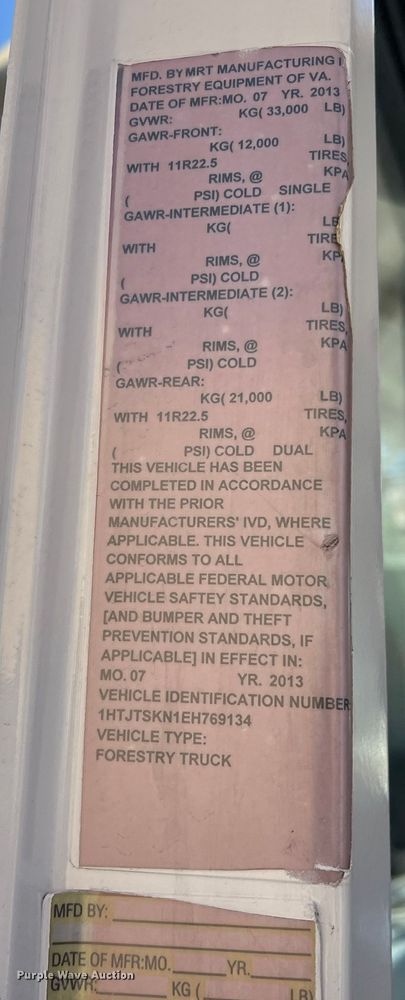 image for item JT9031 2014 International  4300M7 forestry bucket truck