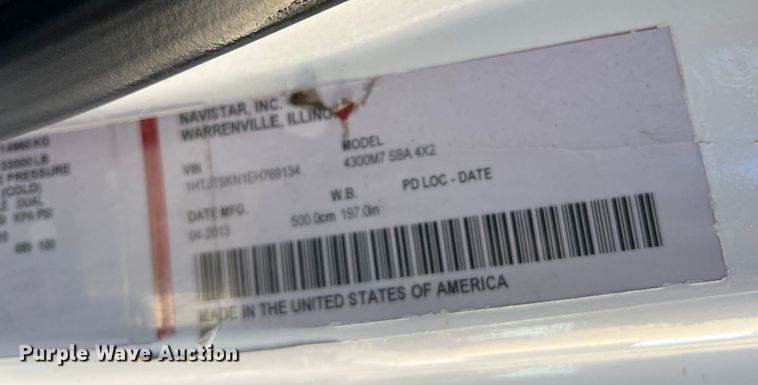 image for item JT9031 2014 International  4300M7 forestry bucket truck