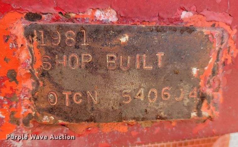 image for item KT9618 1981 Shop built oilfield trailer