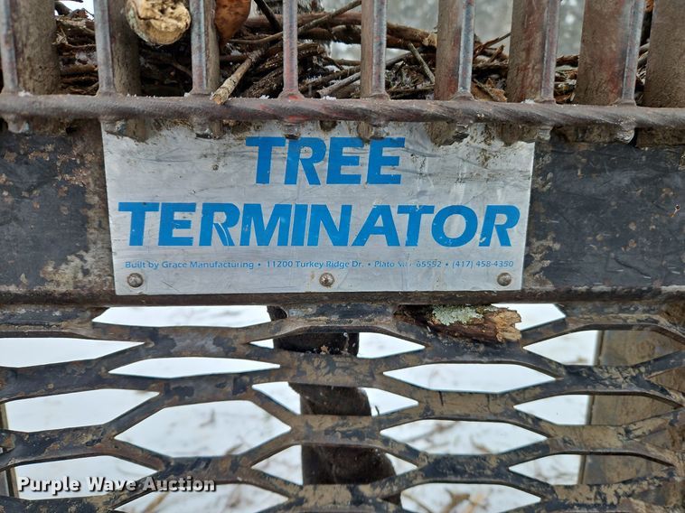 image for item LB9721 Grace Mfg Tree Terminator skid steer tree grapple shear