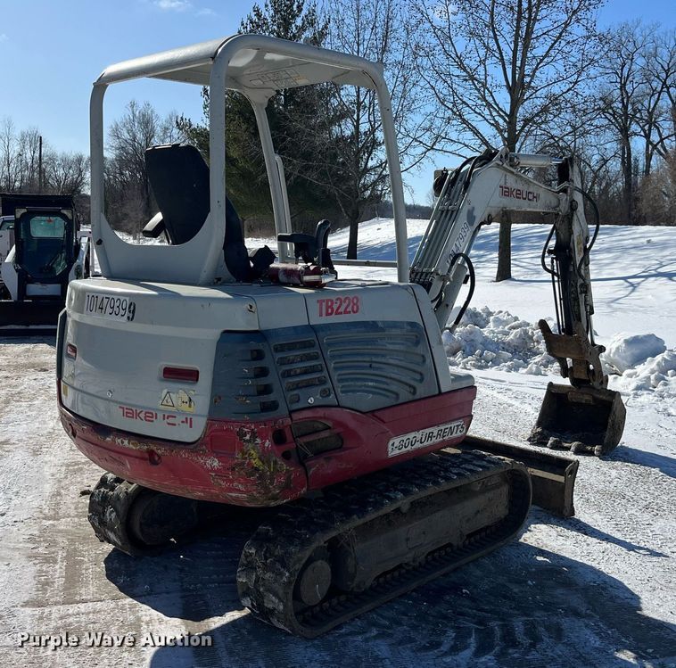 image for item LD9299 2013 Takeuchi TB228 mini excavator