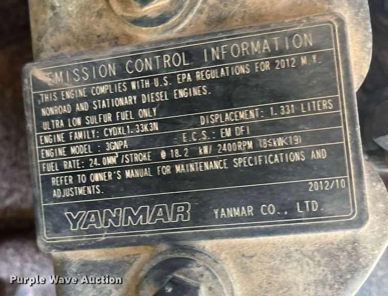 image for item LD9299 2013 Takeuchi TB228 mini excavator