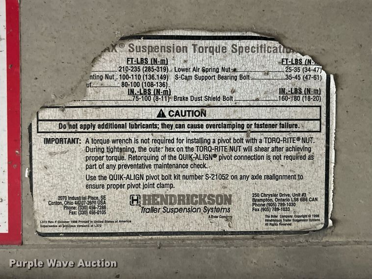 image for item LD9901 2007 Travis end dump trailer