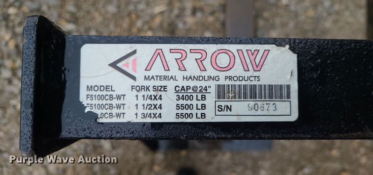 image for item LJ9477 Arrow skid steer forks