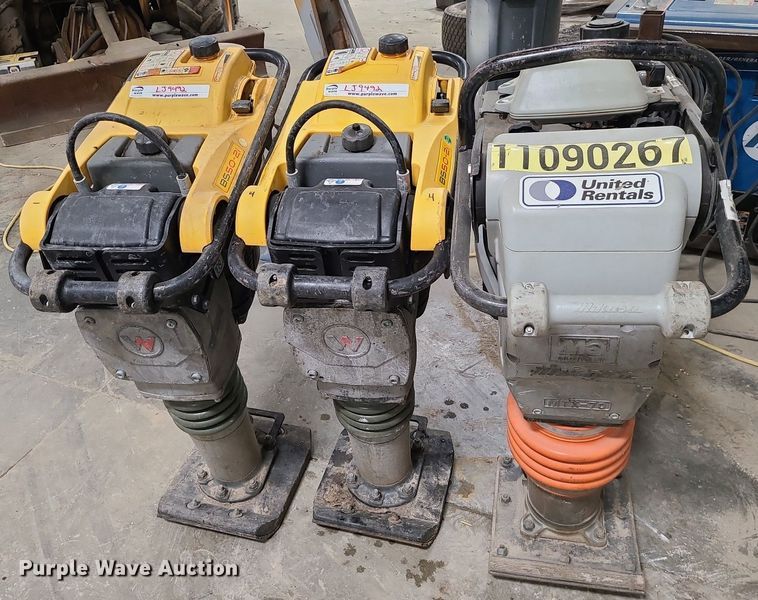 image for item LJ9492 (3) Walk behind compactors