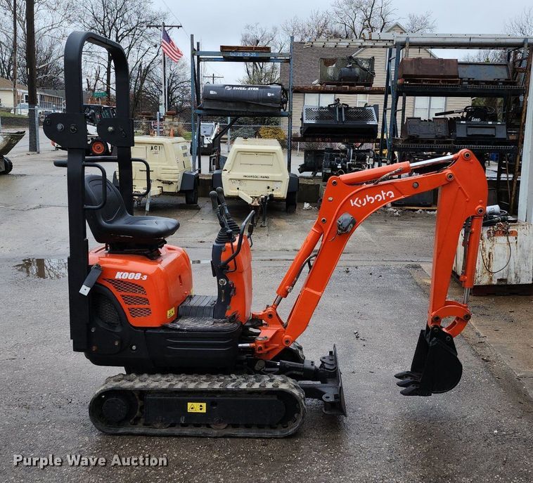 image for item LJ9508 2009 Kubota K008-3 mini excavator