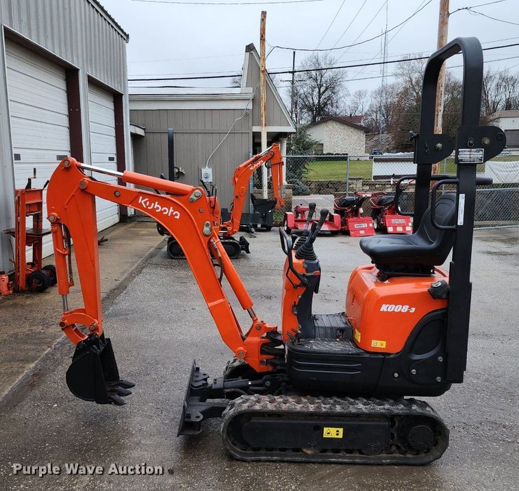 image for item LJ9508 2009 Kubota K008-3 mini excavator