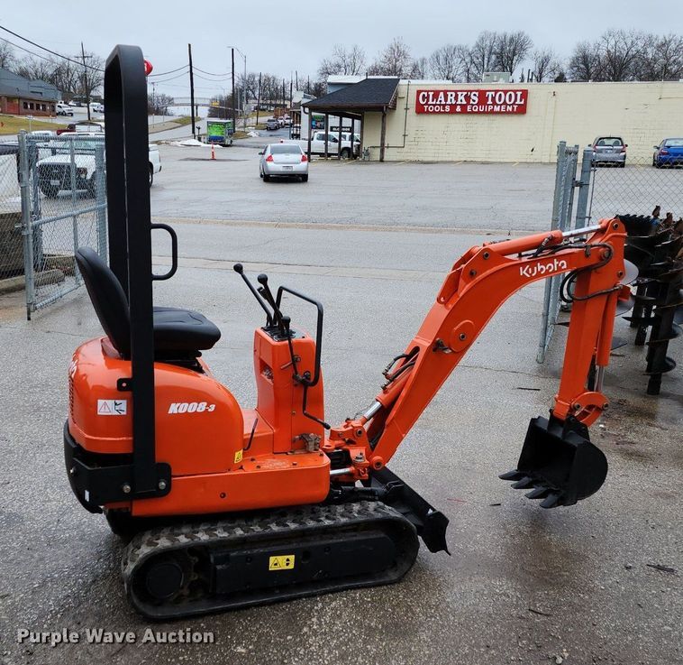 image for item LJ9509 Kubota K008-3 mini excavator