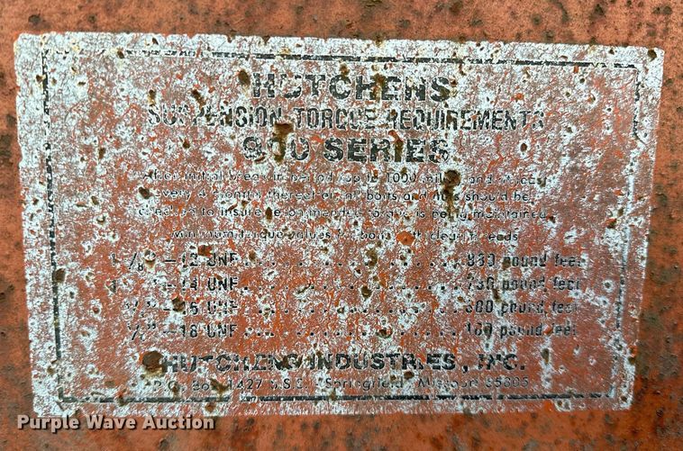 image for item LK9772 1985 Clement  bottom dump trailer