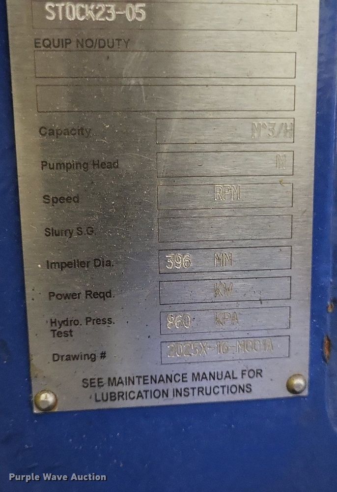 image for item MI9891 2023 KSB LCC-M100-400.2 trash pump