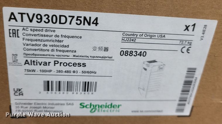 image for item MI9899 Altivar ATV930D75N4 variable speed drive