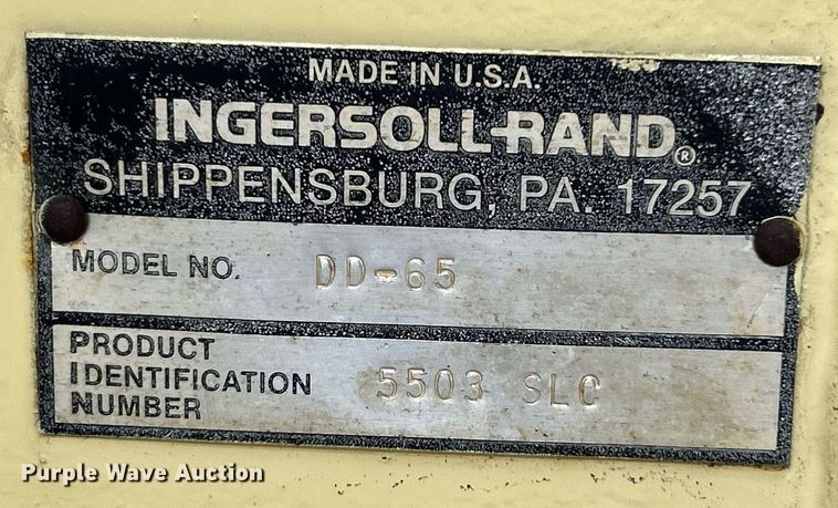 image for item NE9717 1992 Ingersoll Rand DD-65 double drum roller