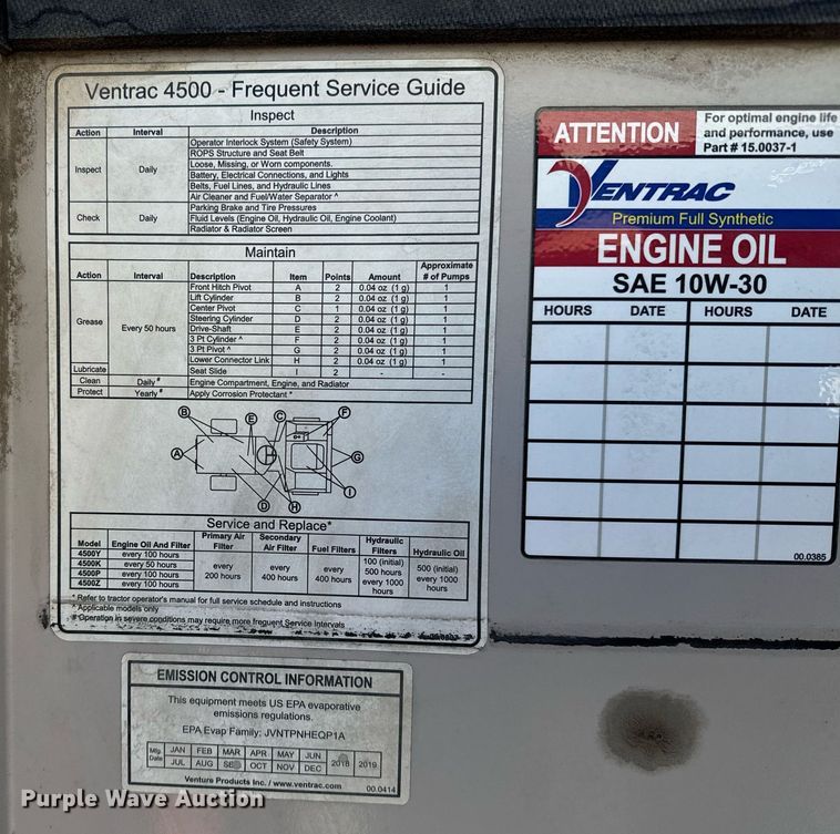 image for item NI9718 Ventrac 4500Z municipal tractor with vacuum