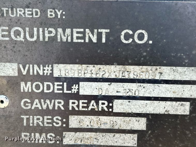 image for item NI9719 2018 Blastcrete DA-350 seal coat applicator