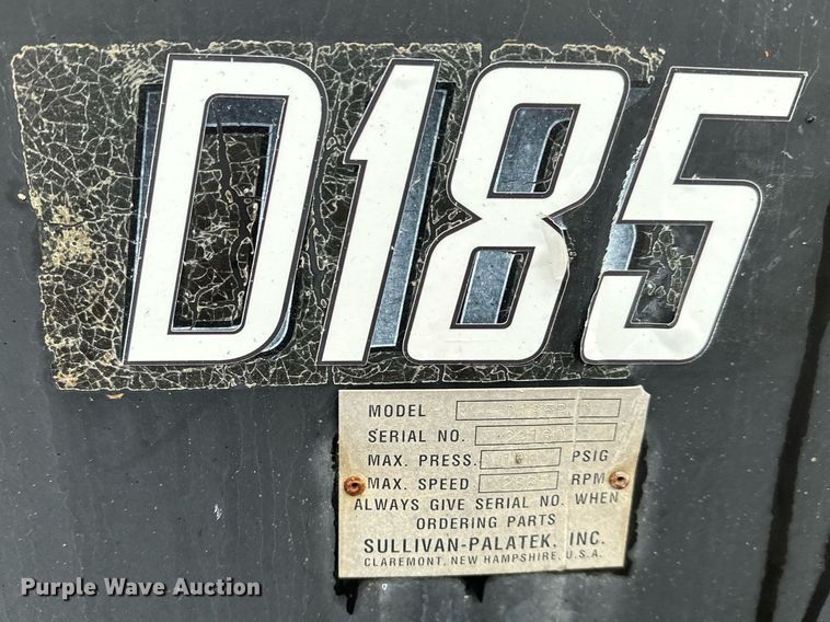 image for item NI9741 Sullivan-Palatek D185PJD air compressor