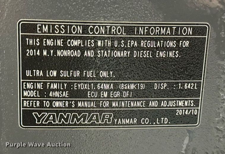 image for item NM9234 2015 IHI 35V4 mini excavator