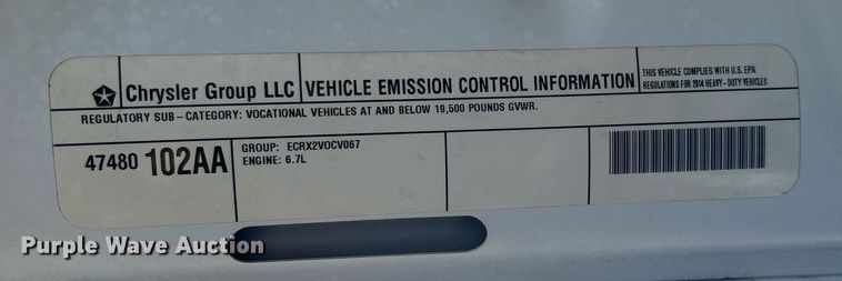 image for item OI9532 2014 Dodge Ram 5500HD bucket truck