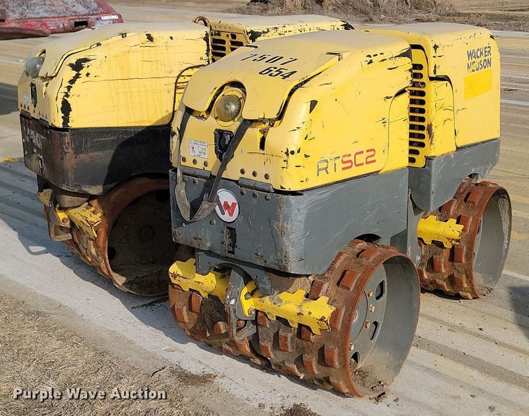 image for item ZA0393 (2) Wacker Neuson RTSC2 trench compactors