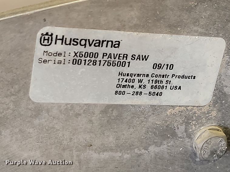 image for item ZA0394 Husqvarna Soff-Cut 5000 concrete saw