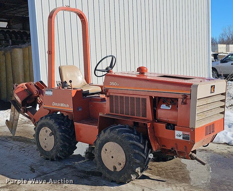 image for item DK0511 1976 Ditch Witch 350SX WISC vibratory cable plow