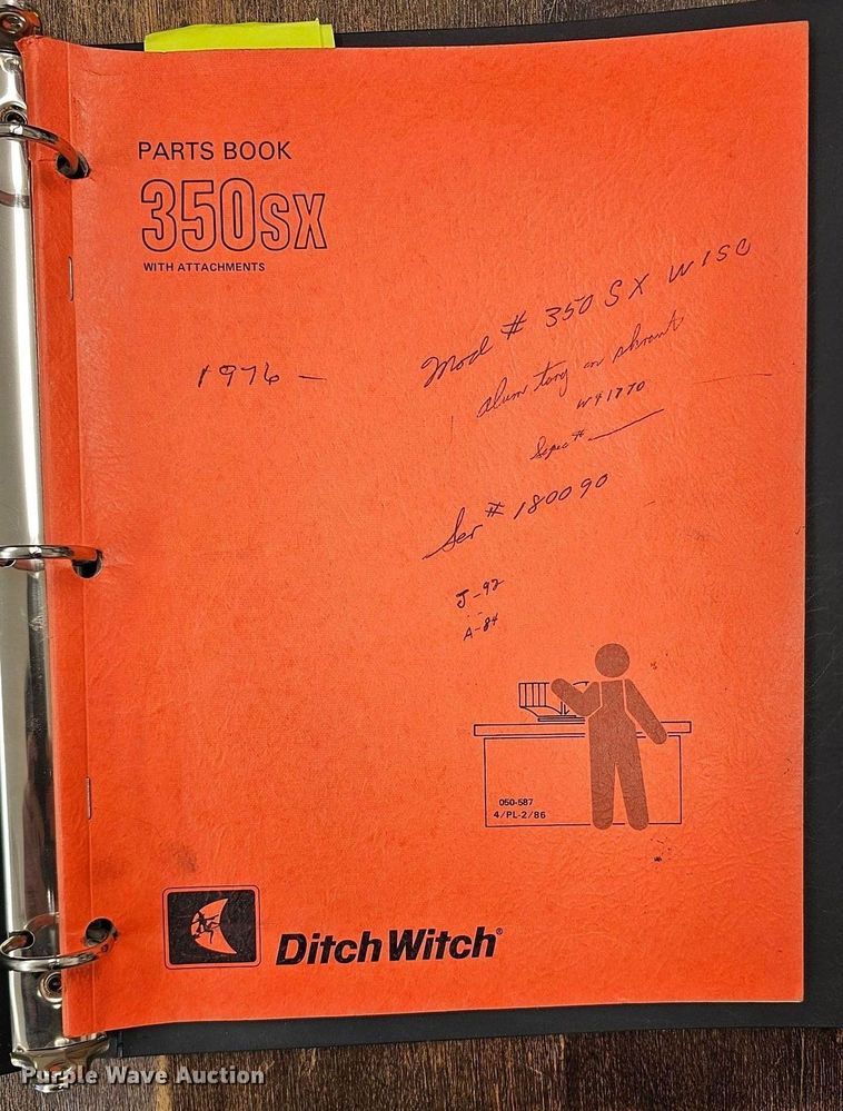 image for item DK0511 1976 Ditch Witch 350SX WISC vibratory cable plow