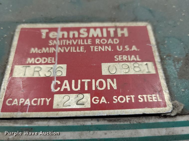 image for item LC9530 Tennsmith TR36 sheet metal roller